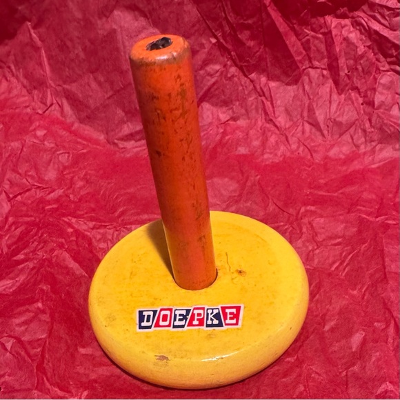 Doepke, Classic Vintage Wooden Stacking Ring Set in Primary Colors - Picture 3 of 14